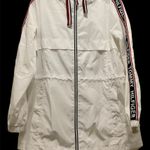 Tommy Hilfiger White /Red /Blue Hooded Windbreaker Jacket Sleeve Logo Sz XS Photo 2