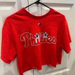 Custom Philadelphia Phillies chain crop top Red Size L Photo 0