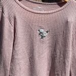 Hollister  flowers embroidered cozy baby soft long sleeve tee Photo 4