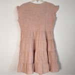 Knox Rose  Embroidered Pink Babydoll A-Line Dress Small Tiered Floral Bohemian Photo 5