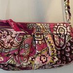 Vera Bradley  Very Berry Pattern Purse CrossBody Adjustable Strap Small Pleated Photo 2