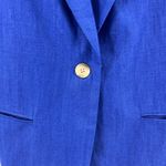 Character Suburban Wear vintage linen royal blue blazer single button 12 office Photo 1