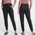 Athleta  Black Cabo Linen Joggers Size 0 Photo 1