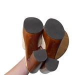 Veronica Beard Guadalupe Platform High Block Heel Sandals Beige Woven Womens 7.5 Photo 6