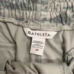 Athleta NWT  Farallon Short Green Gray Fog Camo Drawstring Size 2X Photo 6