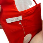 TALULAH Losing My Mind Midi Dress Tangerine Orange Size Medium / US 6 Photo 12