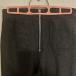 LF Stelen wide leg zipper pants size M black‎ and gray pinstripe Photo 1