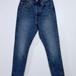 Levi's Premium 501's Skinny High Rise Jeans w/ Button Fly & Frayed Hem Size 24 Photo 0