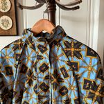 Vintage 90s Equestrian Horse Print Blue Swishy Track Jacket Size undefined Photo 1