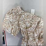 A New Day  One Shoulder Mini A-Line Dress in cream abstract from the brand. 4 Photo 8