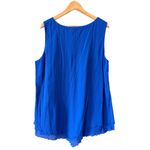 Soft Surroundings Siesta Key Scoop Neck Sleeveless Tank Top Sapphire Size XL NEW Photo 4