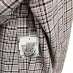 Free People Cali Plaid Blazer Jacket Gray Neutral Size Large Photo 11