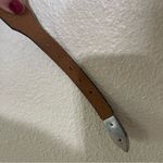 Justin Boots Vtg JUSTIN Leather Top Grain Western Belt Silver Square Concho 545BD Brown 36 Photo 7