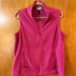 Vineyard Vines  Pink Fleece Vest Zip Windbreaker Whale Logo Women's Size Medium Photo 0
