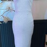 NBD Revolve White Sequin Midi Dress With Tie Straps ~ Size Medium ππ Photo 0