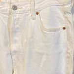 Levi's 501 women's size 31 button fly rip distressed splatter paint jeans 35x28 Photo 2