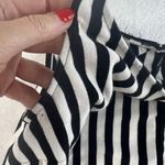 Torrid Plus 1 1X Super Soft Knits Culotte Jumpsuit Black & White Stripe Cropped Photo 6