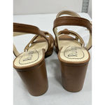 Womans Ruiee Strappy Platform Sandals 9 Brown Open Toe Buckle Block Heel Photo 4