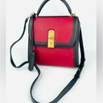 Salvatore Ferragamo Boxyz Top Handle Gancini Logo Two Tone Leather Shoulder Bag Photo 0