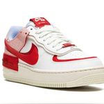 Nike 
Air Force 1 Low Shadow "Red Cracked Leather" sneakers C10919-108 New Photo 2