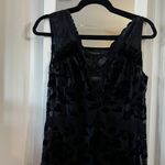 Coach 335  Floral Devore Dress Size 4 Color Black Photo 3