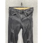 ZARA  Women's Black Denim Jeans Mid Rise Slim Distressed Size 6 Photo 9