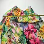Isaac Mizrahi Tropical Print A Line Midi Dress Small Floral Vacation Resortwear Photo 8