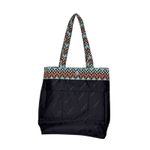 Vera Bradley Quilted "Sierra Stream" Medium Vera Tote Shoulder Handbag Blue Photo 2