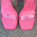 Cult Gaia Vita vinyl stacked heel mules in blossom size IT 38.5 US 8.5 Photo 7