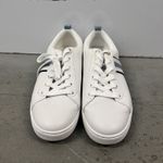 Ted Baker Women's White Leather Low Top Sneakers Lace Up Casual Shoes US 10 Photo 2