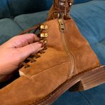Vince  Cabria Suede Shearling Lace up Hiker Ankle Boots Shoes 36 6  $450 Photo 2