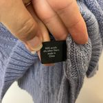 Lane Bryant Purple Lavender Metallic Sparkly Cable Knit Long Sleeve Sweater Photo 4