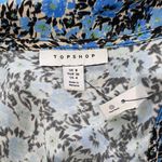 Topshop New Floral Print Tie Back V-Neck Romper Blue Multi Size 4 Photo 18