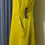 New York & Co. NY & C Chartreuse Dress Photo 1