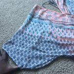 Peppermint  Pink and Blue Chiffon Wrap Mini Dress Photo 1