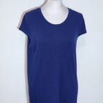 Jessica Simpson Navy T-shirt Dress Size Large Dark Blue Midi Dress Photo 3