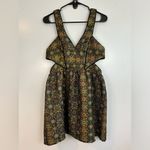 Ecote NWT Urban Outfitters Metallic Catherdal Party Mini Dress Size 6 Photo 2