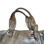 Kooba Brown Leather Snakeskin Tote Shoulder Bag Women Photo 13