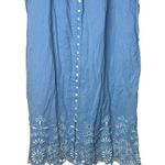 Free People Blue Embroidered Cottagecore Maxi Dress Size XS Photo 2