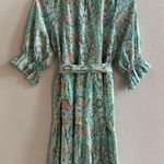 The Fox and The Mermaid Chic Paisley Midi Dress in Mint Green and Floral Size M Size M Photo 10