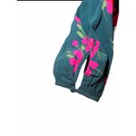 Boden Women US 6 Mara Bramble Belted Floral Hunter Green Pink Long Sleeve Dress Photo 3