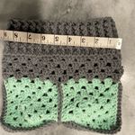 Handmade Crochet Cat Animal Ear Beanie Hat Cozy Ribbed Brim Stretch Winter Hat Photo 3