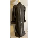 Vintage Lily & Taylor Women’s Fox Fur Trimmed Trench Coat Wool 12 Gray Photo 5