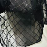 Free People NEW  Night Fall Tunic Black Sequin Blouse Relax Fit Size XS Photo 9