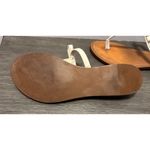 Tory Burch TORY BURCH Leighanne FlatThong-Patent Saffiano Sandal Size 9 Photo 5