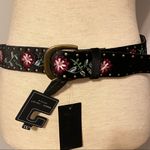Romeo + Juliet Couture Romeo + Juliet Couture Black Belt Floral Embroidery NWT L/XL RJB008 Photo 5