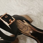 Ted Baker 💕💕 Biah Ankle Strap Studded Bow Block Heel Sandals Black EU 39.5 NWT Photo 4