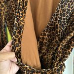 J.Crew J.‎ Crew True Wrap Lined Dress in Drapey Velvet Leopard Print Size 0 Photo 3