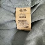 Soft Surroundings  Blue Embroidered V-neck Tunic 3/4 sleeve Photo 4