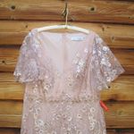 Mac Duggal  EMBELLISHED ILLUSION BUTTERFLY SLEEVE COCKTAIL DRESS 16 Photo 7
